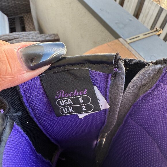 Joe Rocket Heartbreaker Motorcycle Riding Boots With Buckle Strap & Side Zippers - Picture 10 of 10